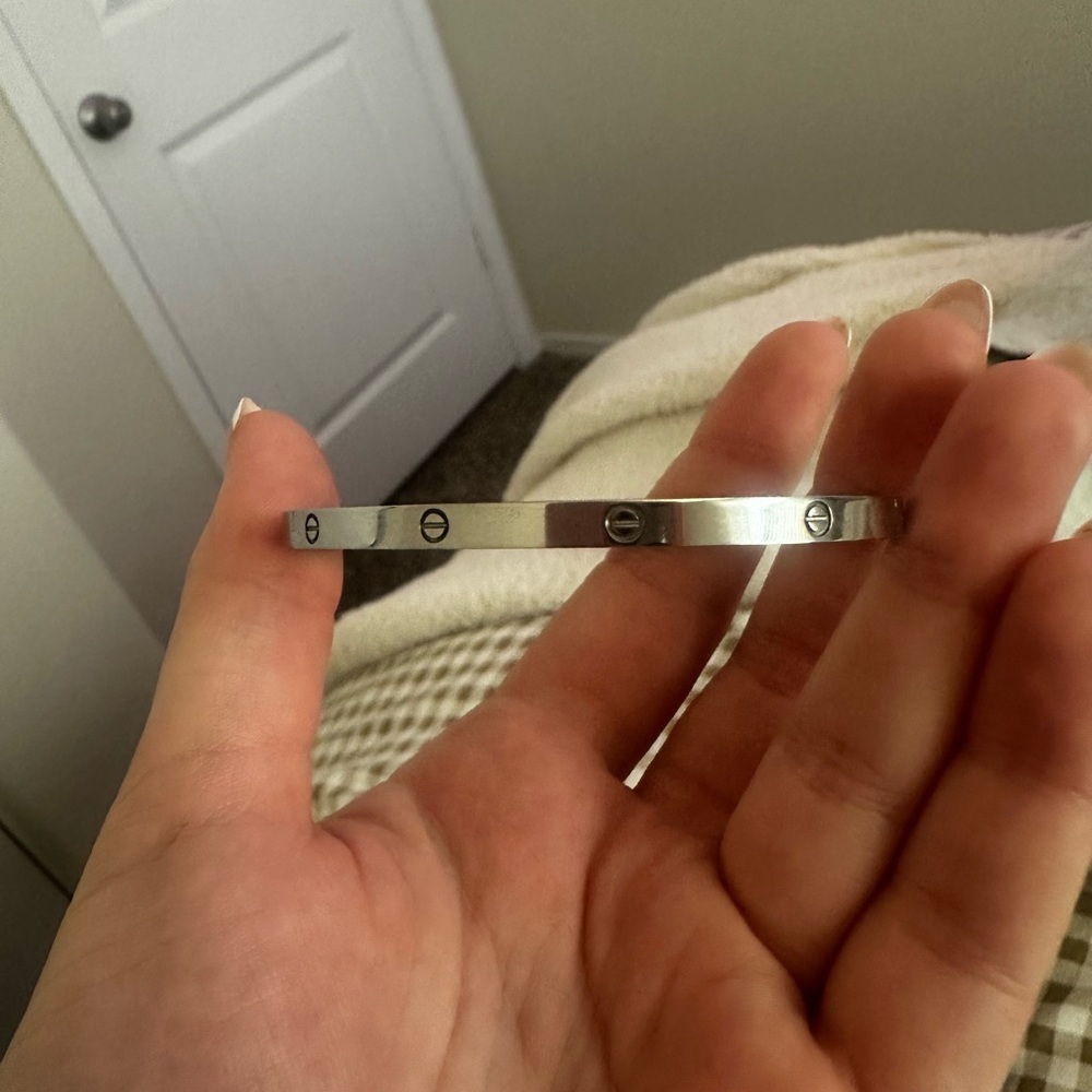 Cartier Silver Love Bracelet 18mm